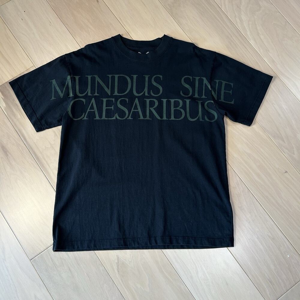 Mundus Sine Caesaribus Official Bluesky CEO Tee Black Shirt Sleeve Size Large